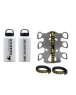 01-050-3219-0 ZEGA Pro/ZEGA Mundo piastra adattatrice: supporto bottiglie-doppio con 2x Touratech bottiglia di alluminio 0,6 litri