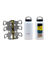 01-050-3219-0 ZEGA Pro/ZEGA Mundo piastra adattatrice: supporto bottiglie-doppio con 2x Touratech bottiglia di alluminio 0,6 litri
