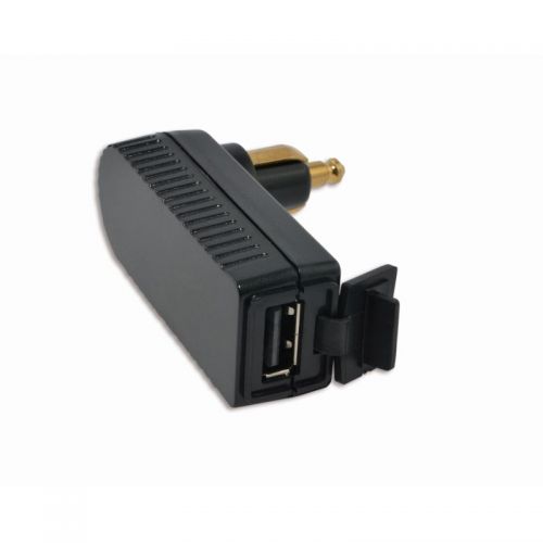 01-030-0165-0 Caricabatterie USB-A ad angolo retto per prese da moto DIN