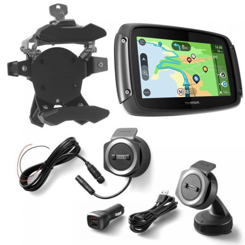 01-060-1473-0 TomTom Rider 550 con mappe mondo, Set Bike & Car, nero