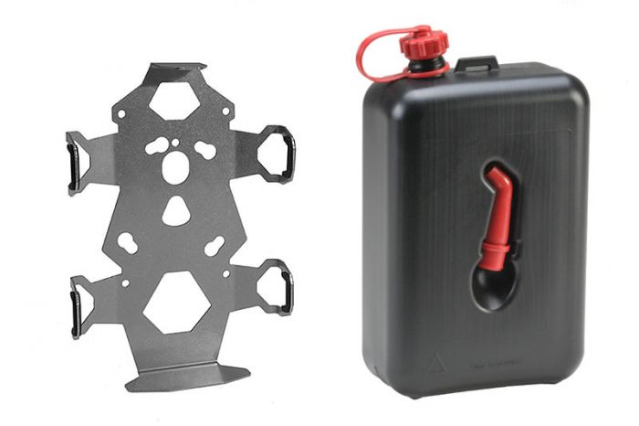 01-050-3426-0 ZEGA Pro/ZEGA Mundo accessory holder set, canister holder incl. oil canister Touratech 2 litres