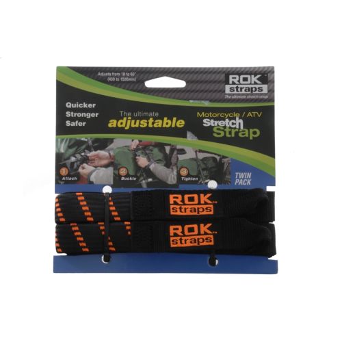 01-055-0413-0 Rokstraps STRAP IT™ Motorbike Adjustable *nero-arancia*