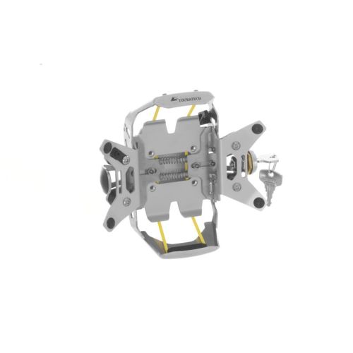 01-065-0790-0 Supporto a manubrio Garmin ZUMO 590 / 595 LM *con blocchetto serratura* Alluminio anodizzato color