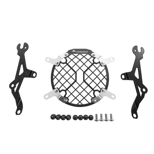 01-624-5095-0 Protezione fari in alluminio con chiusura veloce per Triumph Scrambler 900 (-2017)*OFFROAD USE ONLY*