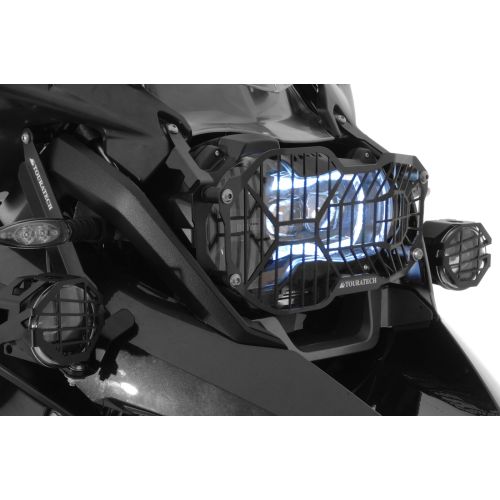 01-045-5095-0 Protezione faro in acciaio inox, colore nero, con chiusura rapida per faro LED, per BMW R1250GS/ R1250GS Adventure/ R1200GS da 2013/ R1200GS Adventure a partire dal 2014 *OFFROAD USE ONLY*
