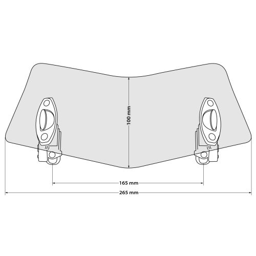 01-040-1381-0 Spoiler per paravento Evo, tinta