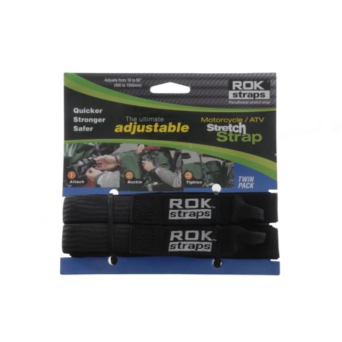 01-055-0411-0 Rokstraps STRAP IT™ Motorbike Adjustable *nero*