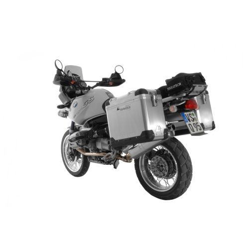 01-052-3181-0 ZEGA Pro sistema di valigie in alluminio 38/45 ltr. con supporto acciaio inox BMW R1150GS/ R1150GS Adventure/ R1100GS/ R850GS