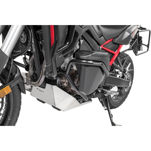 01-403-5168-0 Cassetta degli attrezzi con barra proteggimotore NO DCT - completa - inox, nero per Honda CRF1100L Africa Twin / CRF1100L Adventure Sports