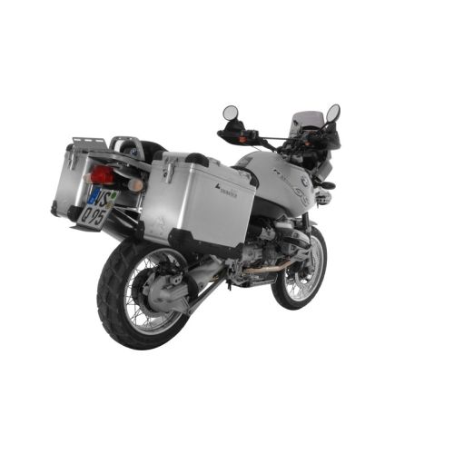 01-052-3181-0 ZEGA Pro sistema di valigie in alluminio 38/45 ltr. con supporto acciaio inox BMW R1150GS/ R1150GS Adventure/ R1100GS/ R850GS