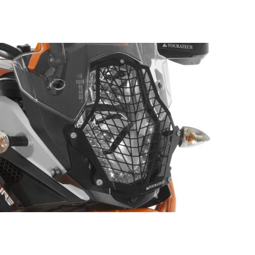 01-371-5095-0 Protezione faro in acciaio inox, colore nero, con chiusura rapida, supporti neri, per KTM 1050 Adventure/ 1090 Adventure/ 1190 Adventure/ 1190 Adventure R/ 1290 Super Adventure *OFFROAD USE ONLY*