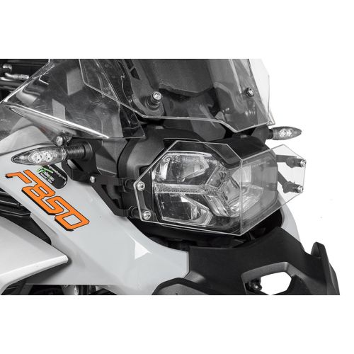 01-082-5091-0 Protezione faro in makrolon, con chiusura rapida per BMW F900GS Adventure/ F850GS Adventure *OFFROAD USE ONLY*