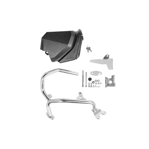 01-403-5154-0 Cassetta degli attrezzi con barra proteggimotore - Kit retrofit - sinistro, inox per Honda CRF1100L Africa Twin/ CRF1100L Adventure Sports
