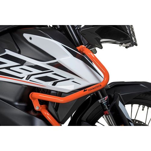 01-372-5162-0 Barre paracarene arancione per KTM 890 Adventure (-2022)/ 890 Adventure R (-2022)/ 790 Adventure/ 790 Adventure R (-2022)