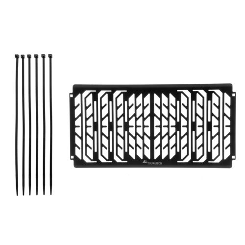 01-408-5015-0 Protezione radiatore per Kawasaki Versys 650 (2012-2014), alluminio, nero