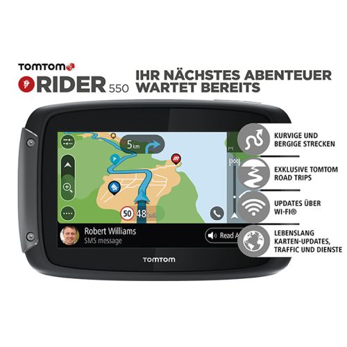 01-060-1470-0 TomTom Rider 550 World, Lifetime mappe mondo