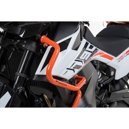 01-372-5162-0 Barre paracarene arancione per KTM 890 Adventure (-2022)/ 890 Adventure R (-2022)/ 790 Adventure/ 790 Adventure R (-2022)