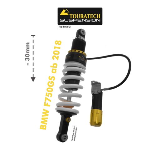 01-082-5861-0 Touratech Suspension abbassamento assetto -30mm per BMW F750GS dal 2018  tipo Level2