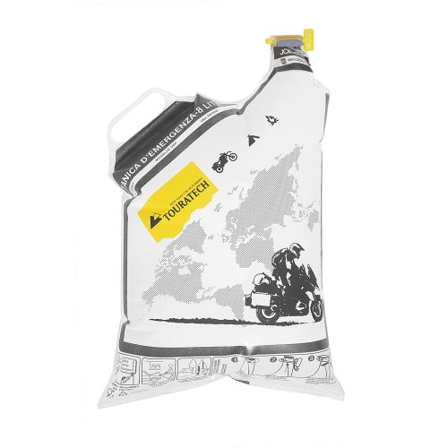 01-100-0032-0 Sacchetto di emergenza per carburante Touratech Jollytank, tanica pieghevole monouso 8 lt