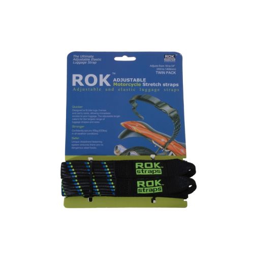 01-055-0406-0 Rokstraps STRAP IT™ Motorbike Adjustable *nero-blu/verde*