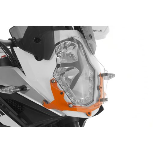 01-371-5091-0 Protezione faro in Makrolon, con chiusura rapida, supporti arancione per KTM 1050 Adventure/ 1090 Adventure/ 1190 Adventure/ 1190 Adventure R/ 1290 Super Adventure *OFFROAD USE ONLY*