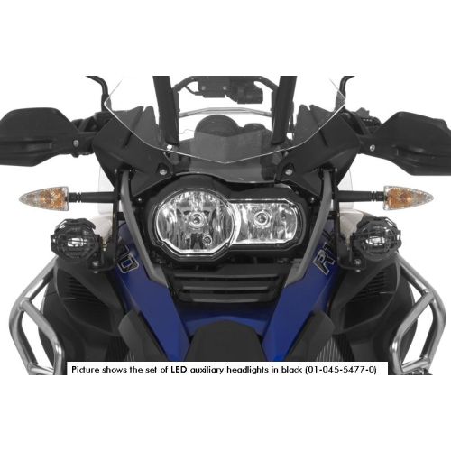 01-045-5479-0 Faro supplementare a LED set fendinebbia destro/abbagliante sinistro, BMW R1200GS a partire da 2013, nero