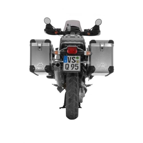 01-052-3181-0 ZEGA Pro sistema di valigie in alluminio 38/45 ltr. con supporto acciaio inox BMW R1150GS/ R1150GS Adventure/ R1100GS/ R850GS