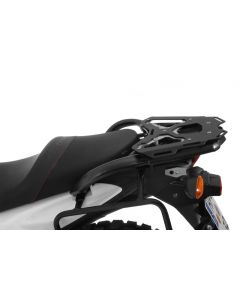 01-390-5450-0 Larger luggage rack aluminium, black, for Suzuki V-Strom 650/V-Strom 650XT (up to 2016)